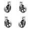 Service Caster 12'' Heavy Duty Semi Steel Cast Iron Caster Set 2 Swivel Lock 2 Brakes, 4PK CRAN-SCC-KP92S1230-SSR-BSL-2-SLB-2 - alternate 1